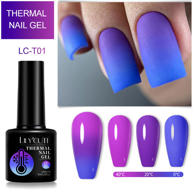Winter Magic Color Changing Thermal Gel Nail Polish