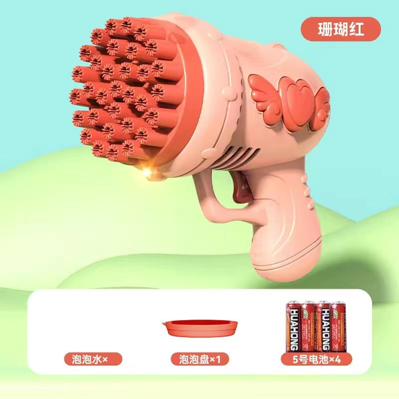 Angel Bubble Gun Gatling Bubble Blaster
